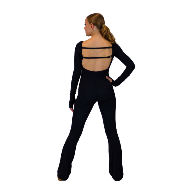 Long Sleeve Flare Leg Unitard