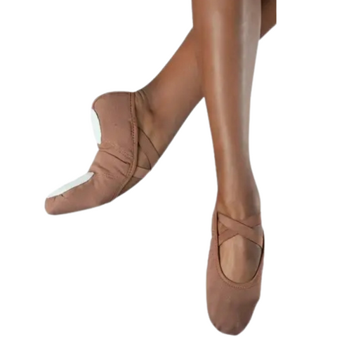 Ballet Shoe Canvas Split-Sole | Hazelnut | Sizes Run 5/Adult to 11/Adult