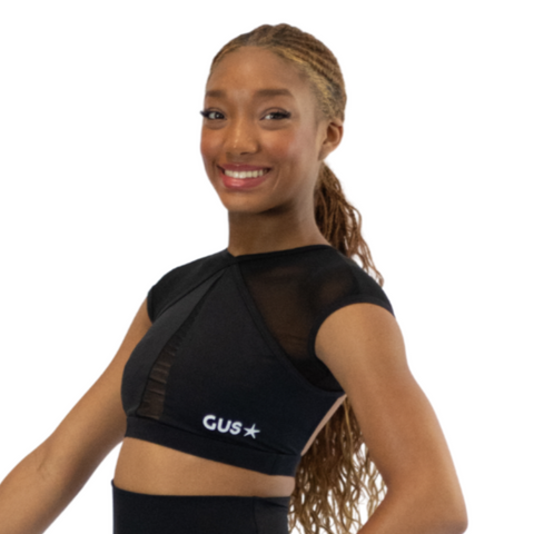 Illusion Mesh Crop Top