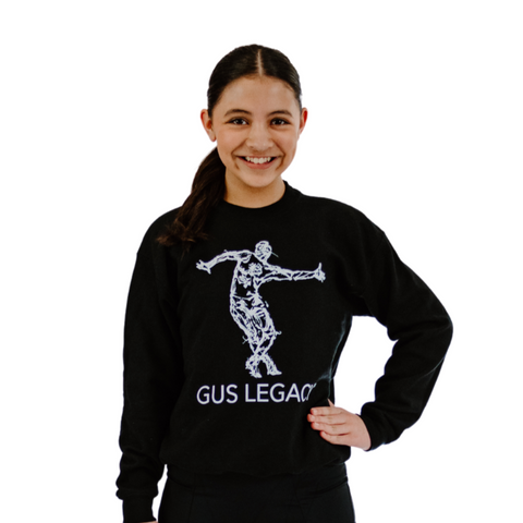 Original Sketch of Gus | Black Crew Sweatshirt