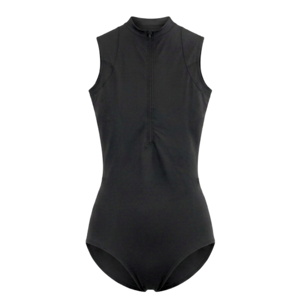 Zip Front Strappy Back Leotard