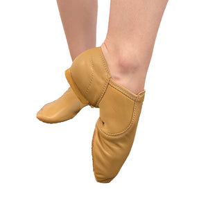 Jazz Shoe Slip-On | Caramel | Sizes Run 10/Toddler to 10.5/Adult